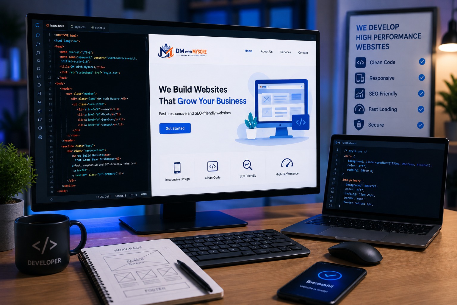 DM with Mysuru – Digital Marketing and Website Development Services